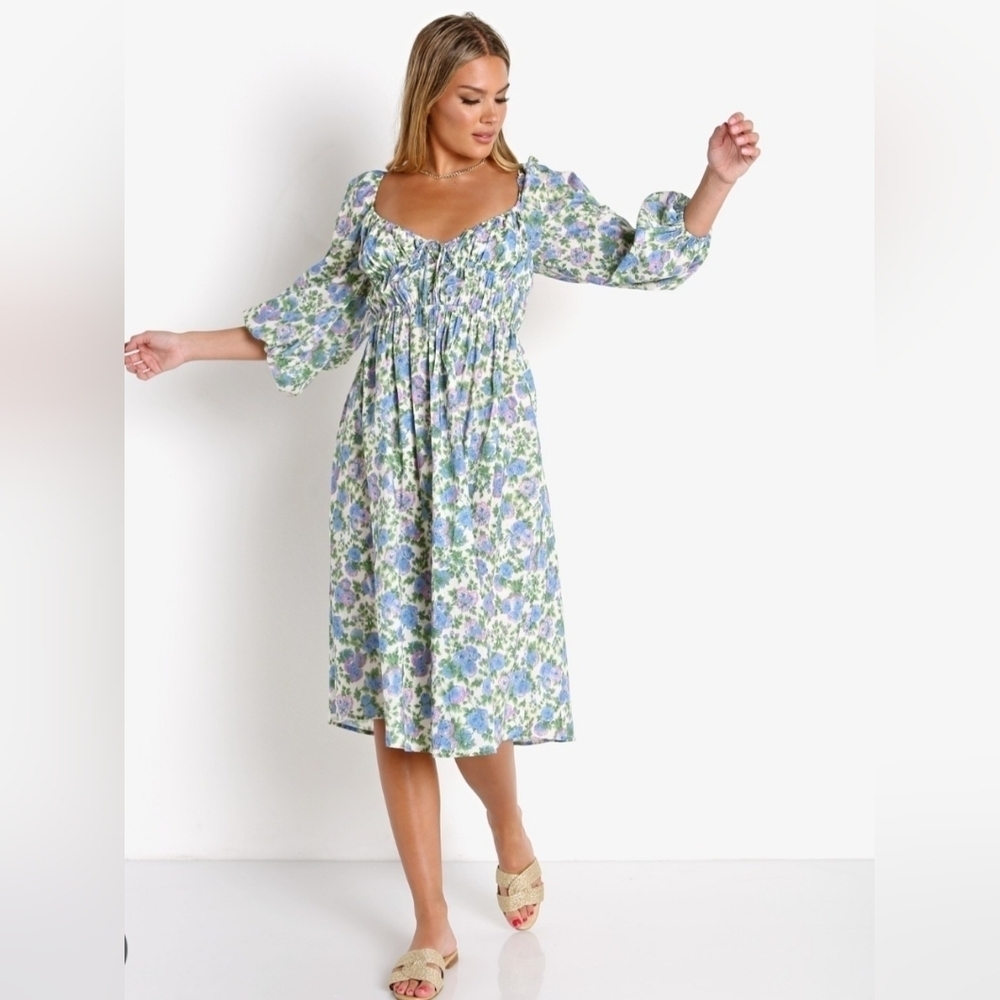 For Love And Lemons Bridget Midi Dress Size Small